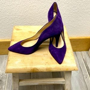 Purple Swede heels